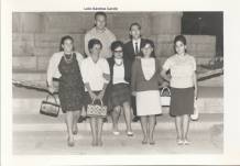 Principios de los 60. 1 por la izq. arriba Len Snchez Carrin con amigo Medrano y amigas.